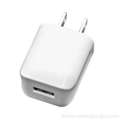 Dual SB travel adapter for mobile phone, 5V DC/1A, 100-240V AC, small size, newest